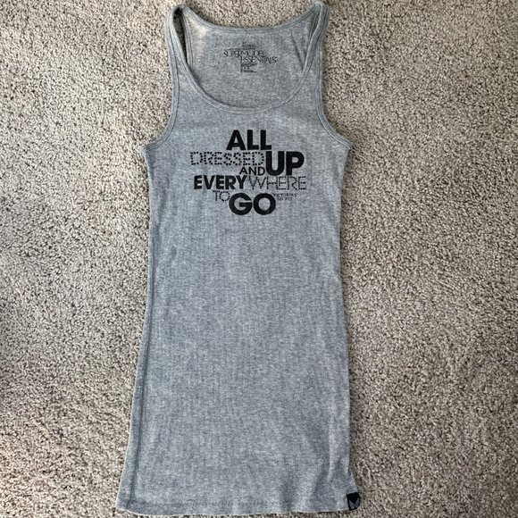 Victoria's Secret Tops - Victoria's Secret Supermodel Essentials Gray Tank, Size S/P